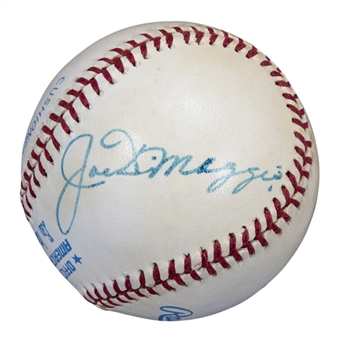 DiMaggio Brothers Multi Signed OAL MacPhail Baseball With 3 Signatures - Joe, Dom & Vince DiMaggio (Beckett)
